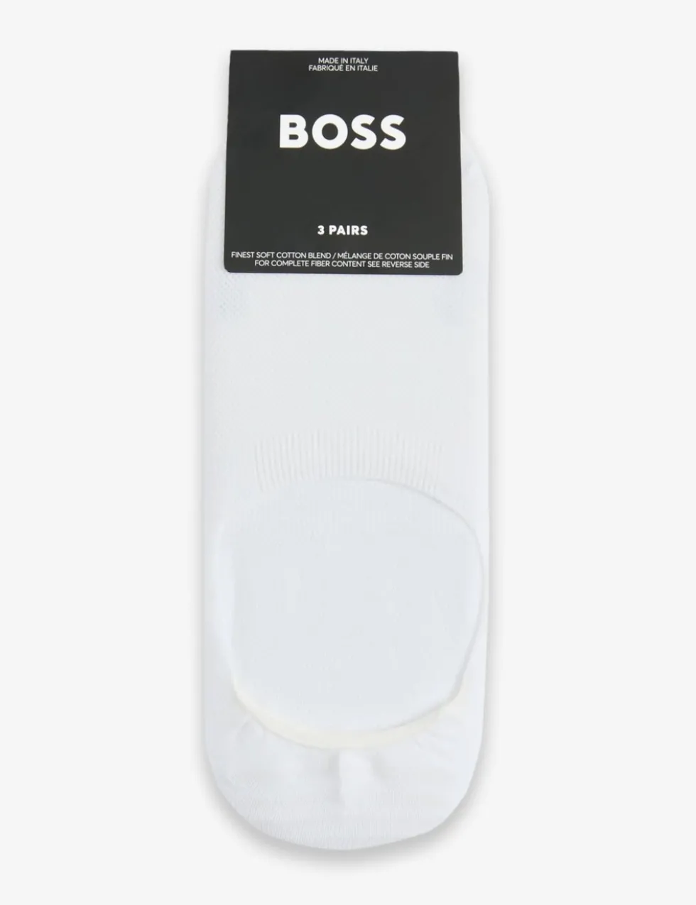 3 Pack Logo Cotton Rich Invisible Socks