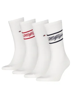 4 Pack Logo Cotton Rich Sports Socks Gift Box