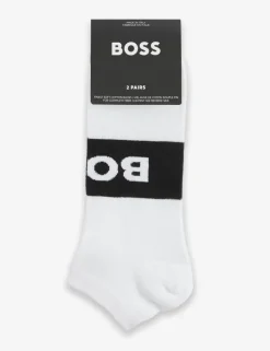 2 Pack Logo Cotton Rich Trainer Socks