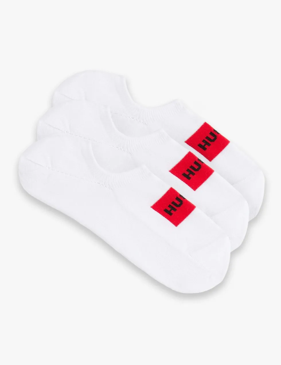 3 Pack Logo Label Cotton Rich Trainer Socks