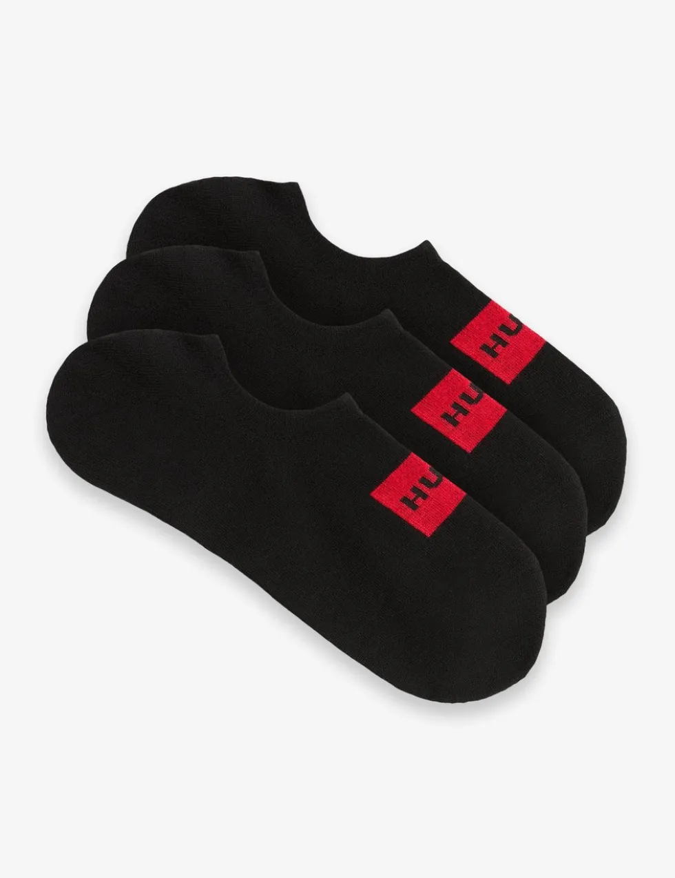 3 Pack Logo Label Cotton Rich Trainer Socks