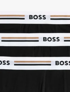 3 Pack Logo Stripe Waistband Trunks