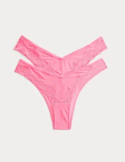 2 Pack Mesh Miami Knickers