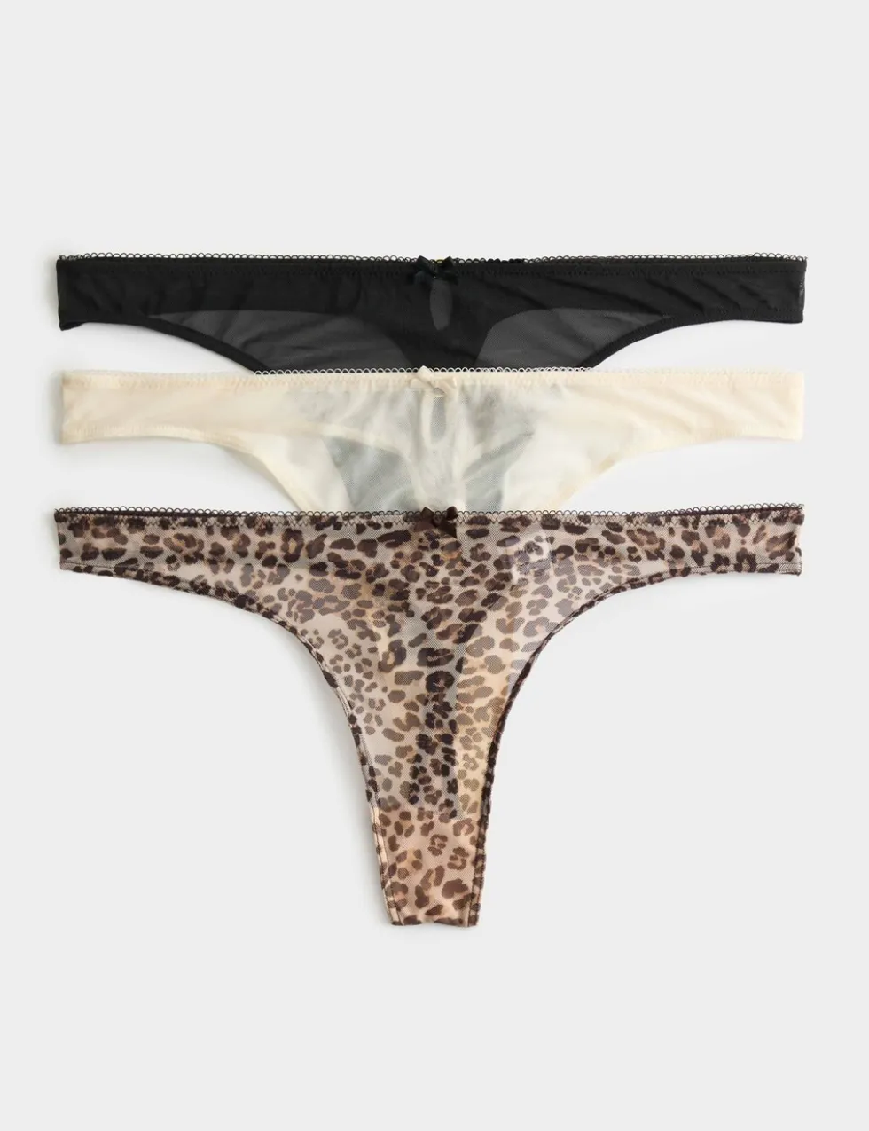 3 Pack Mesh Thongs