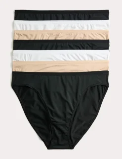 7 Pack Microfibre High Leg Knickers