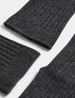 5 Pack of Ribbed School Socks