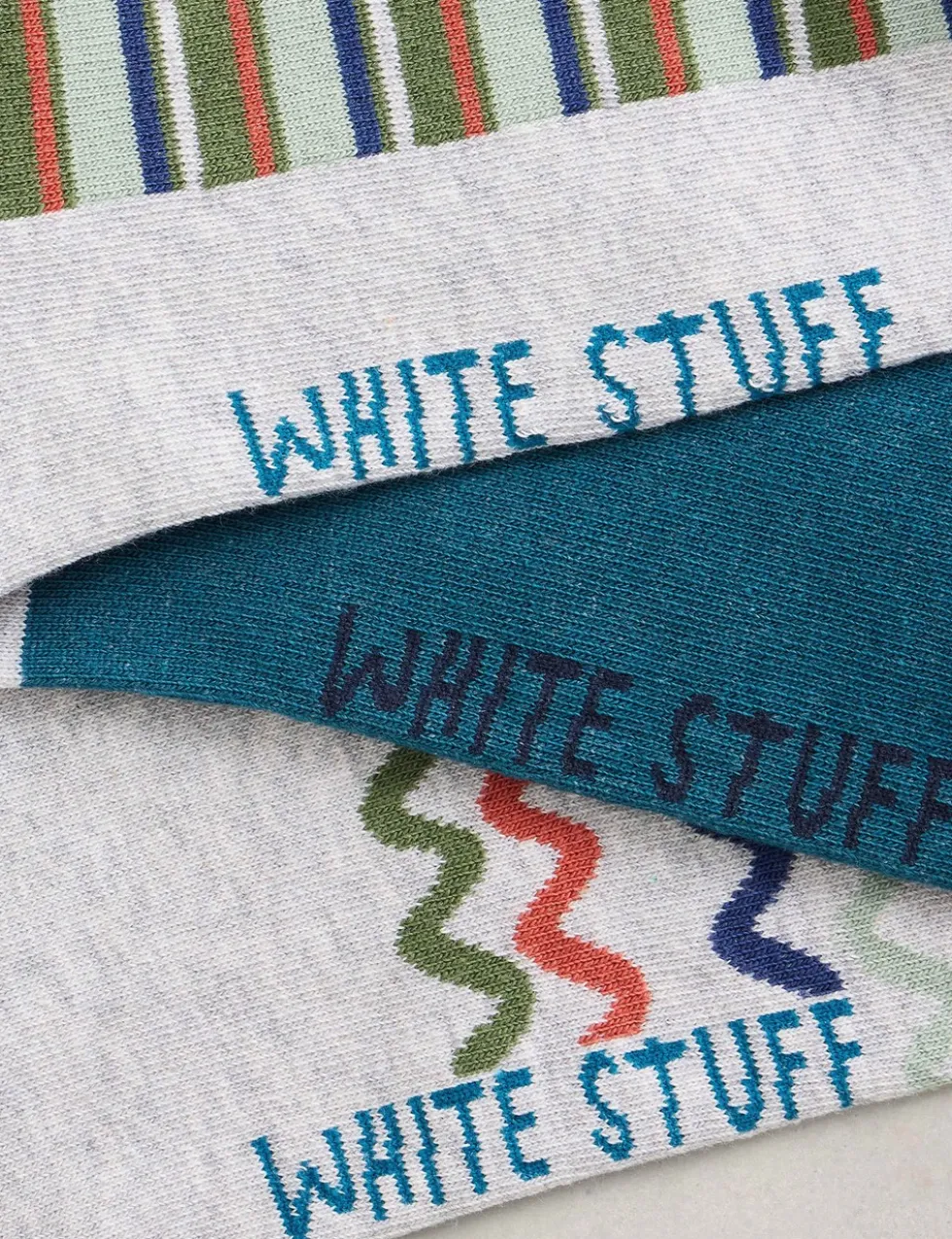 3 Pack Patterned Cotton Rich Trainer Socks