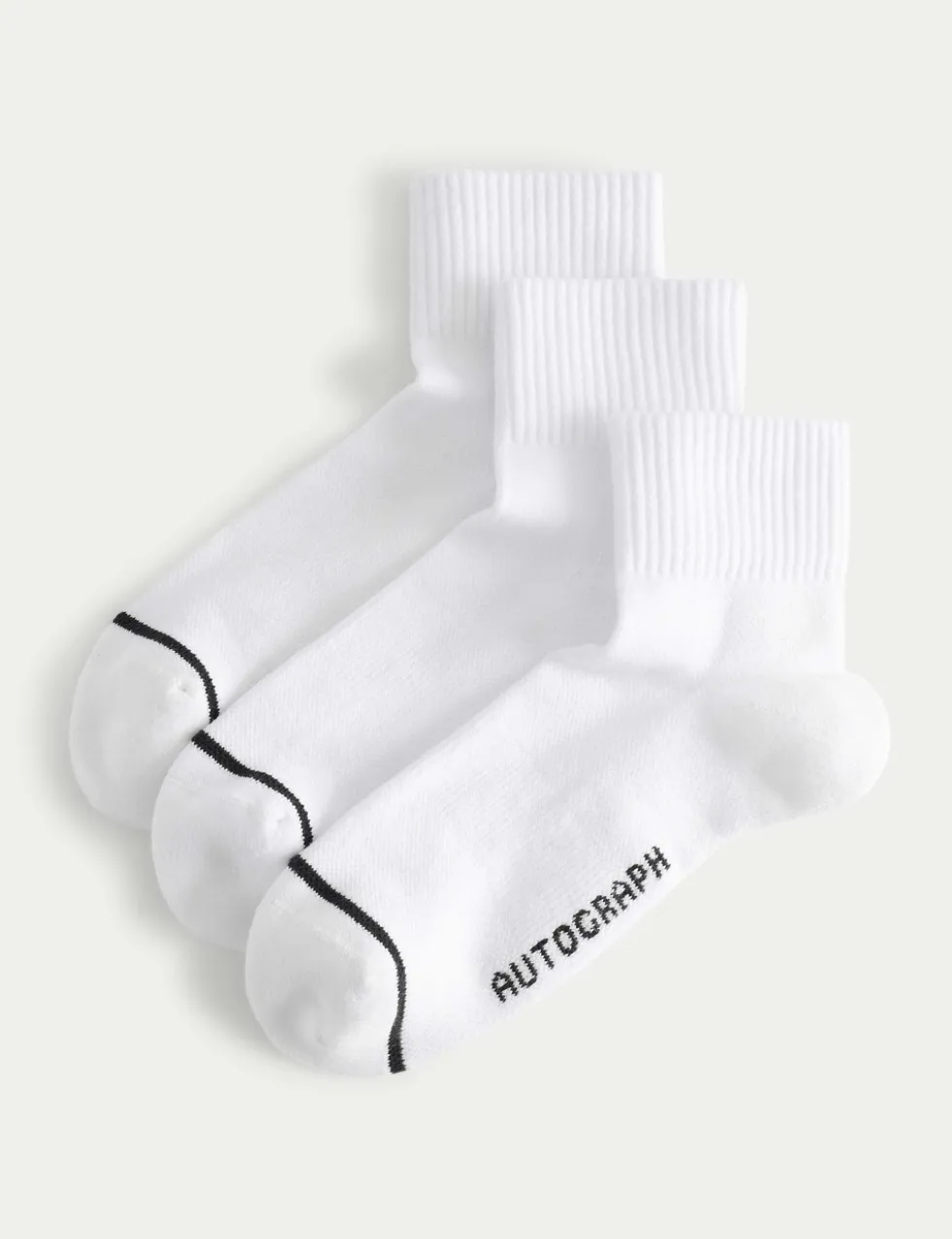 3 Pack Pima Cotton Rich Quarter Liner Socks