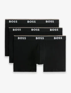 3 Pack Power Cotton Rich Logo Boxer Briefs