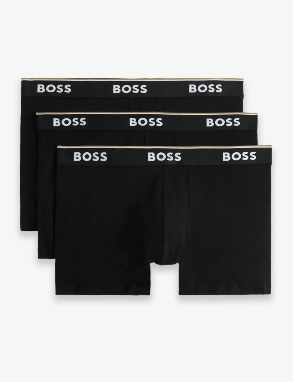 3 Pack Power Cotton Rich Logo Boxer Briefs
