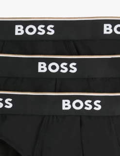 3 Pack Power Cotton Rich Logo Waistband Briefs