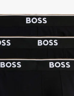 3 Pack Power Cotton Rich Logo Long Boxer Briefs