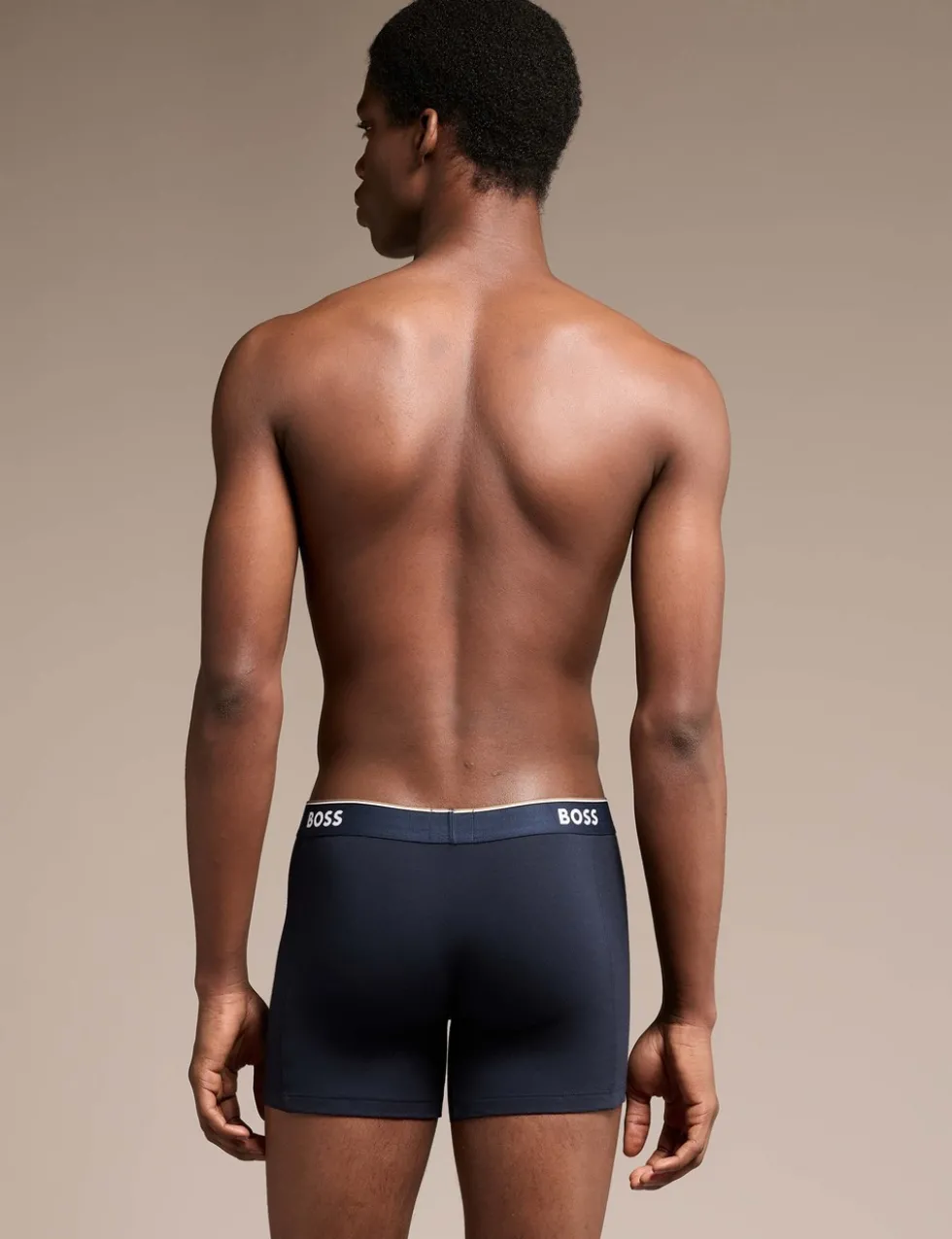 3 Pack Power Cotton Rich Logo Boxer Briefs