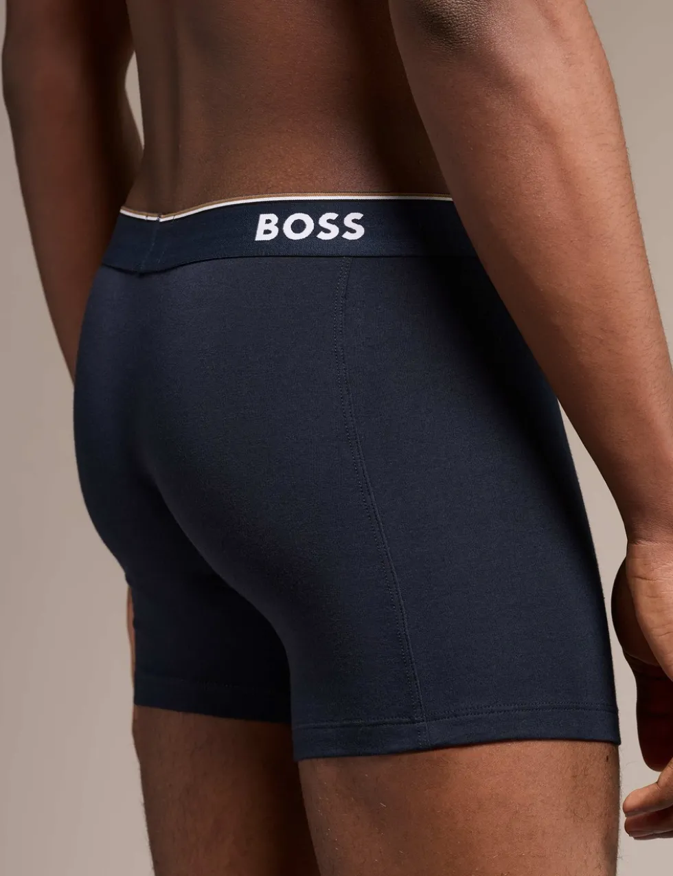 3 Pack Power Cotton Rich Logo Boxer Briefs
