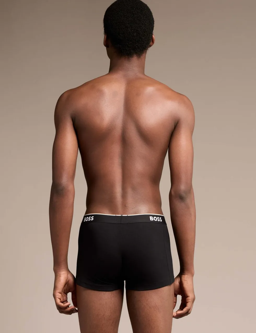3 Pack Power Cotton Rich Logo Waistband Trunks