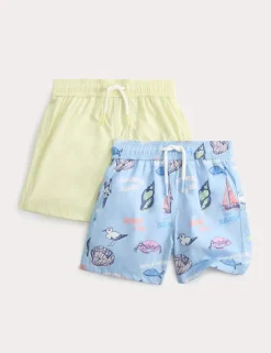 2 Pack Printed Swim Shorts (2-8 Yrs)