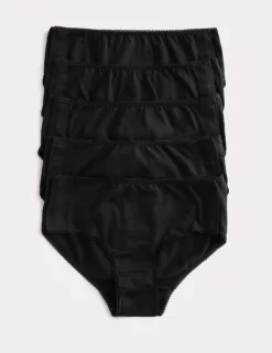 5 Pack Pure Cotton Adaptive Popper Knickers (2-16 Yrs)