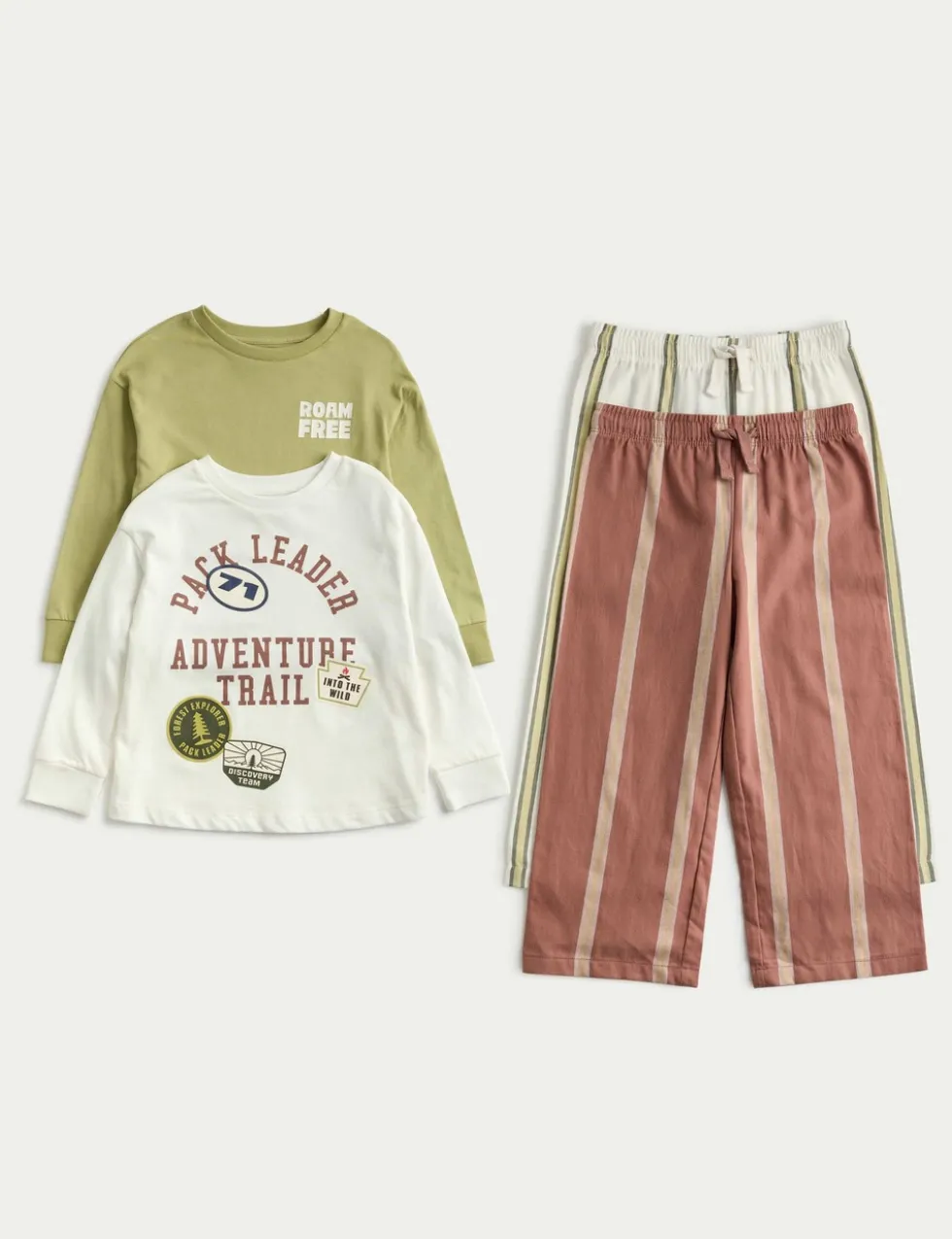 2 Pack Pure Cotton Adventure Pyjama Sets (1-8 Yrs)