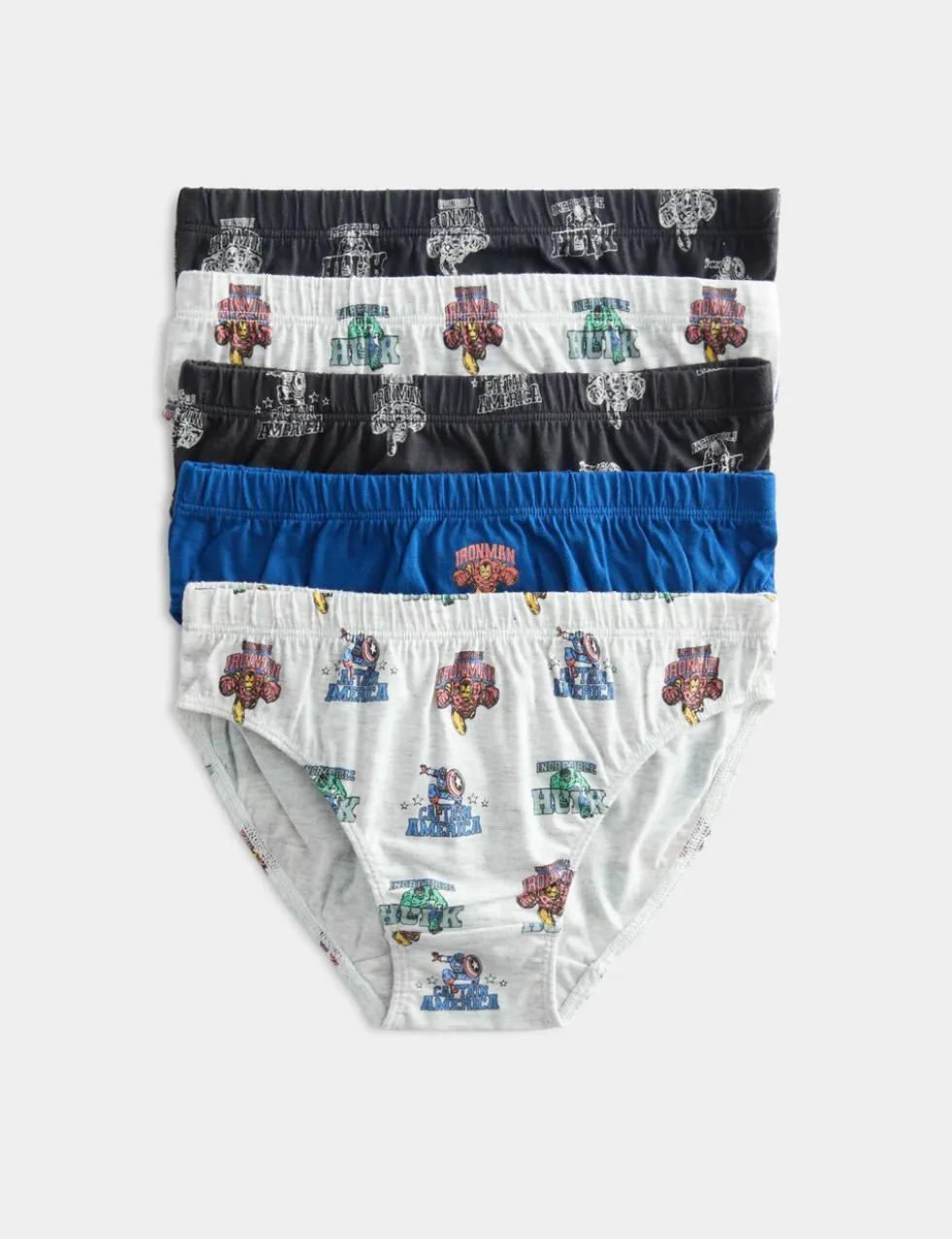 5 Pack Pure Cotton Avengers™ Briefs (2-8 Yrs)