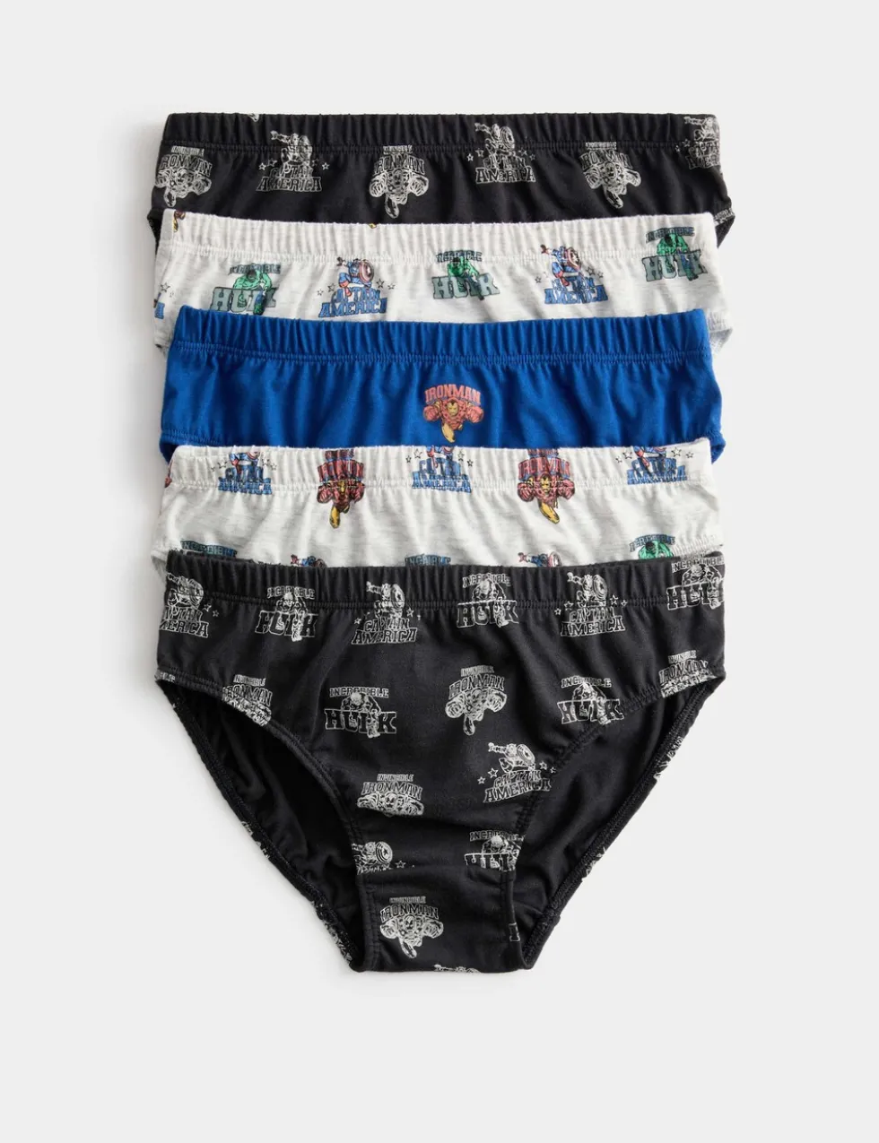 5 Pack Pure Cotton Avengers™ Briefs (2-8 Yrs)