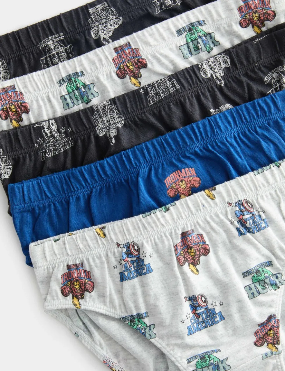 5 Pack Pure Cotton Avengers™ Briefs (2-8 Yrs)