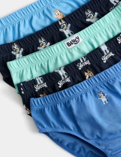 5 Pack Pure Cotton Blueyâ„¢ Briefs (2-8 Yrs)