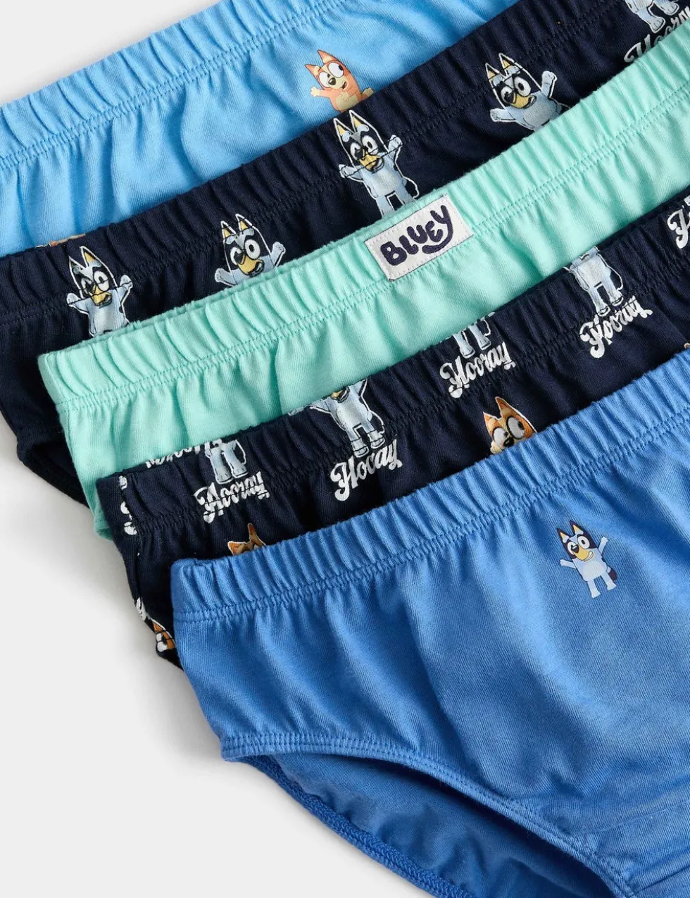 5 Pack Pure Cotton Bluey™ Briefs (2-8 Yrs)