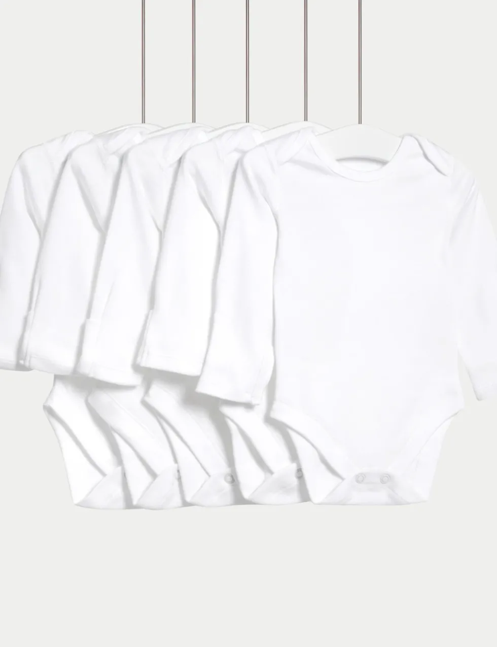 5 Pack Pure Cotton Bodysuits (5lbs - 3 Yrs)