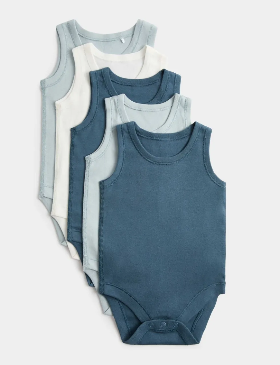 5 Pack Pure Cotton Bodysuits (7lbs - 3 Yrs)