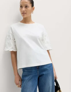 2 Pack Pure Cotton Broderie Tops