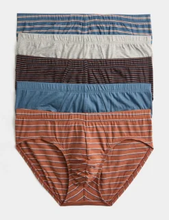 5 Pack Pure Cotton Cool & Fresh™ Striped Slips