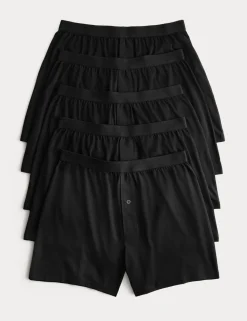 5 Pack Pure Cotton Cool & Fresh™ Jersey Boxers