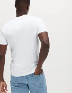 5 Pack Pure Cotton Crew Neck T-Shirts