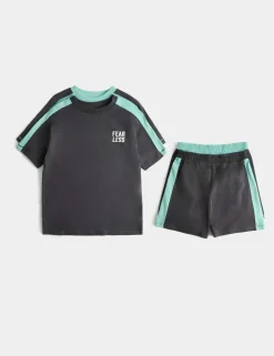 2 Pack Pure Cotton Fear Less Pyjama Sets (6-16 Yrs)