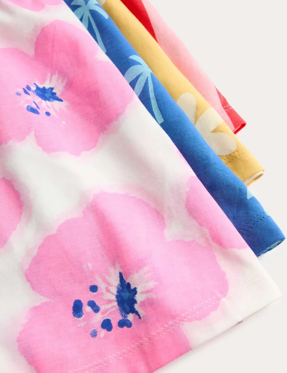 4 Pack Pure Cotton Floral Dresses (2-8 Yrs)