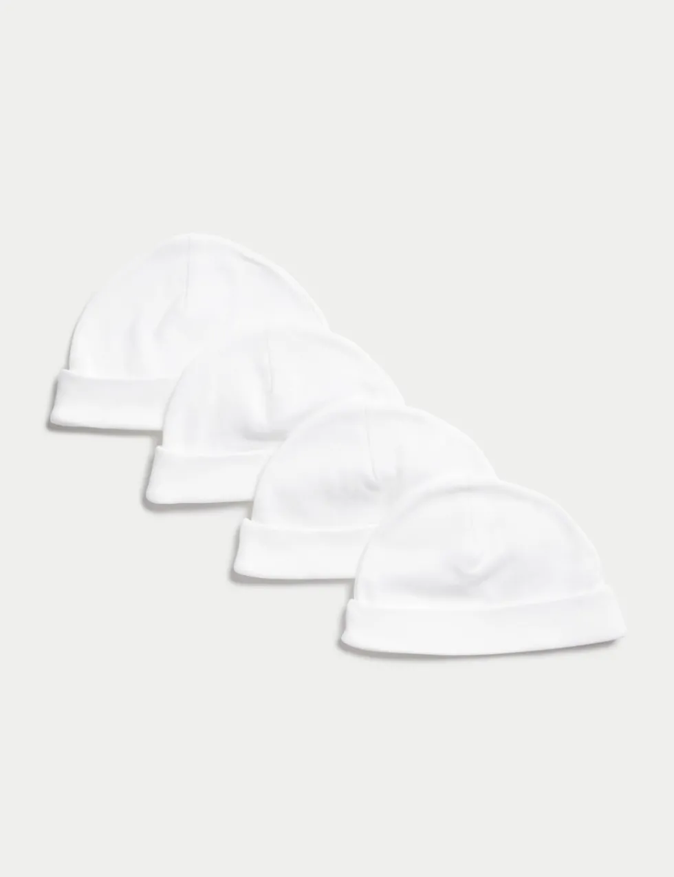 4 Pack Pure Cotton Hats (0-1 Yrs)