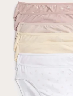 7 Pack Pure Cotton High Leg Knickers