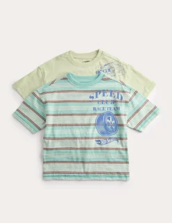 2 Pack Pure Cotton Hot Wheels™ T-Shirts (2-8 Yrs)
