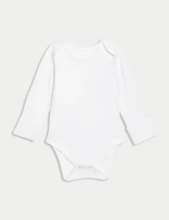 7 Pack Pure Cotton Long Sleeve Bodysuits (5lbs-3 Yrs)