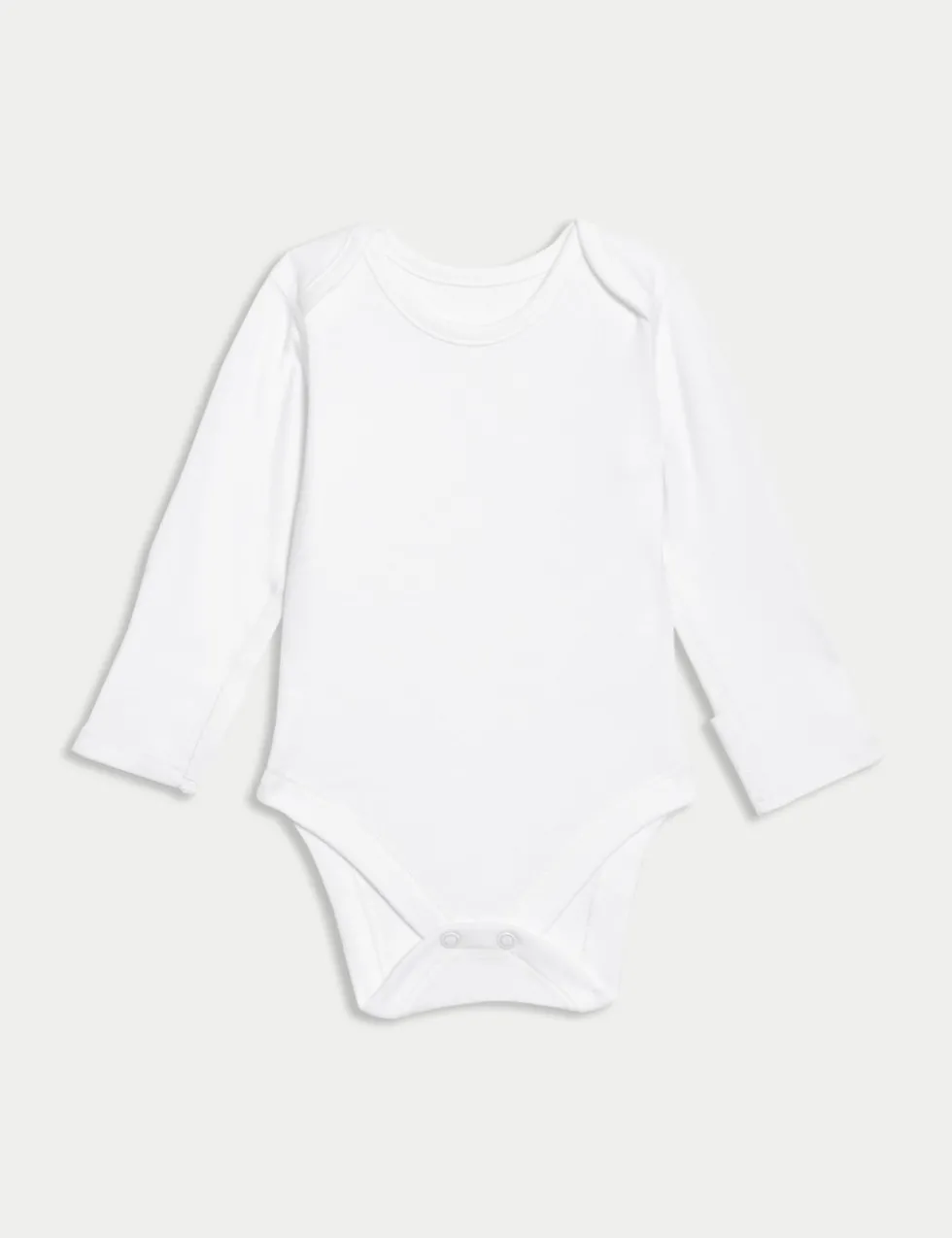 7 Pack Pure Cotton Long Sleeve Bodysuits (5lbs-3 Yrs)