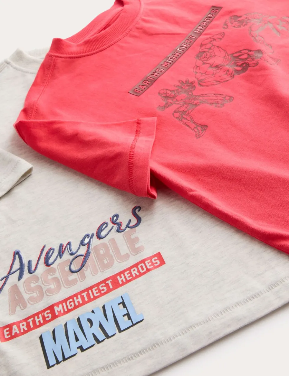 4 Pack Pure Cotton Marvel™ T-Shirts (2-8 Yrs)