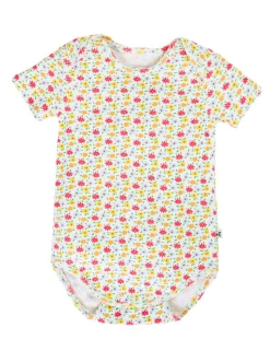 2 Pack Pure Cotton Pointelle Bodysuits (7lbs-24 Mths)