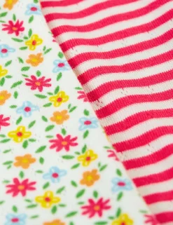 2 Pack Pure Cotton Pointelle Bodysuits (7lbs-24 Mths)