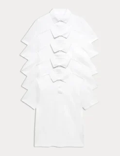 5 Pack Pure Cotton Polo Shirts
