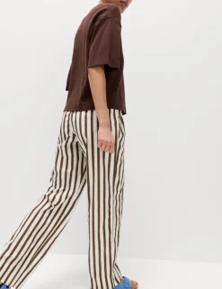 2 Pack Pure Cotton Poplin Straight Leg Trousers