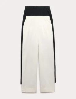2 Pack Pure Cotton Poplin Straight Leg Trousers
