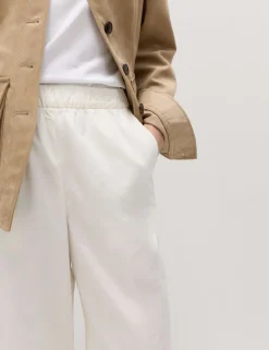 2 Pack Pure Cotton Poplin Straight Leg Trousers