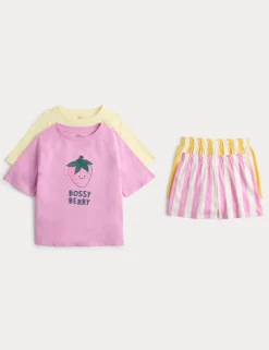 2 Pack Pure Cotton Pyjama Sets (1-8 Yrs)