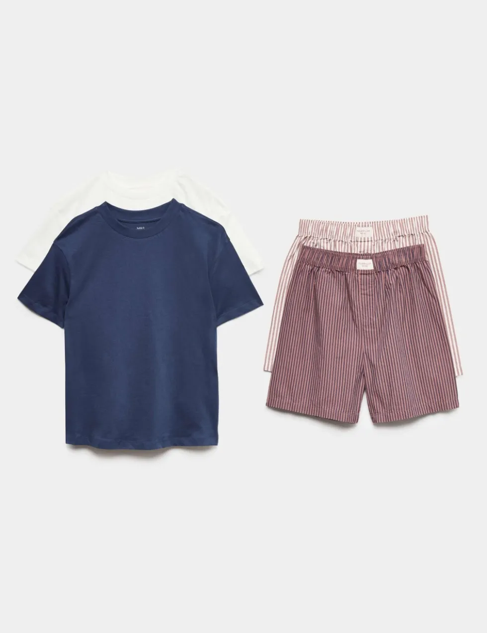 2 Pack Pure Cotton Pyjama Sets (6-16 Yrs)