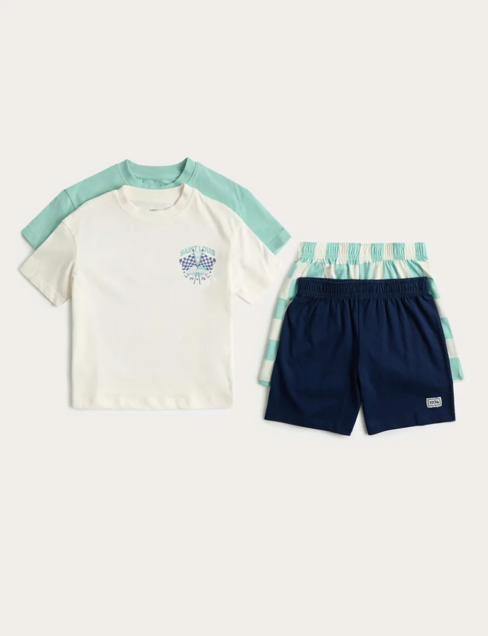 2 Pack Pure Cotton Racing Graphic Pyjamas (1-16 Yrs)